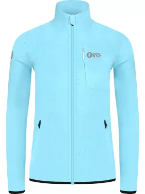 Hanorac ușor de damă din fleece NORDBLANC MAPLE NBSFL8374 ALBASTRU DESCHIS