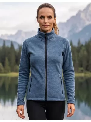 Hanorac de damă din micro polar MALFINI FACTOR 853 EVIDENȚIERI DE DENIM ÎNCHIS LA CULOARE