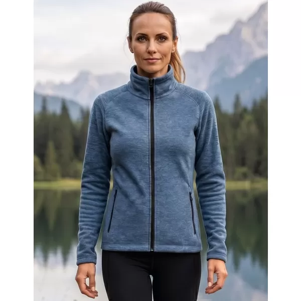  Hanorac de damă din micro polar MALFINI FACTOR 853 EVIDENȚIERI DE DENIM ÎNCHIS LA CULOARE 