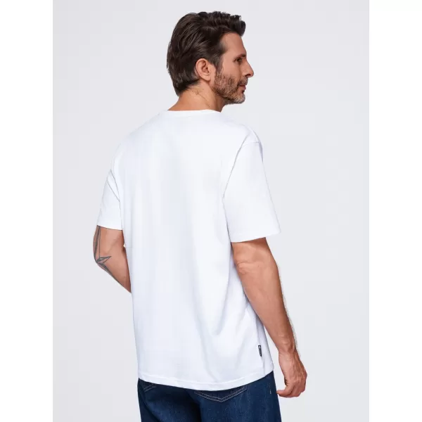 Tricou pentru bărbați OMBRE OM-TSPT-0299 ALB 