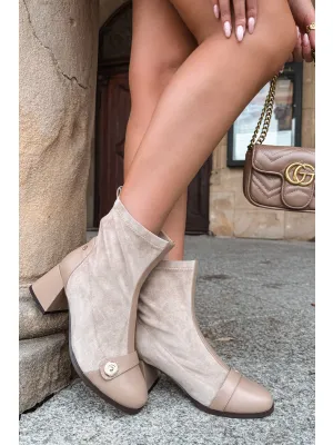 Botine de dama MACIEJKA K7819-04/00-7 BEJ