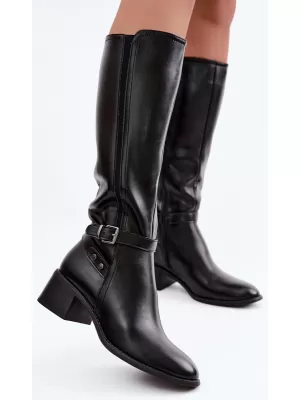 Cizme de dama SERGIO LEONE KZ-07 NEGRU