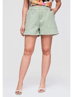 Pantaloni scurți de damă OMBRE OW-ST-E0009 VERDE DESCHIS