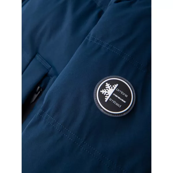  Parka pentru bărbați OMBRE OM-JALJ-0310 ALBASTRU MARIN 