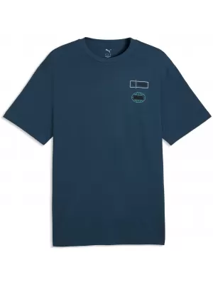 Tricou pentru bărbați PUMA GRAPHICS RELAXED STACKED TEE 69436836 BENZINĂ LA MIEZUL NOPȚII