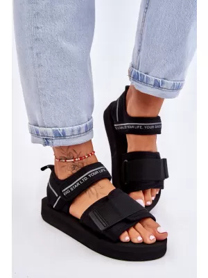 Sandale de dama BIG STAR SHOES LL274784 NEGRU