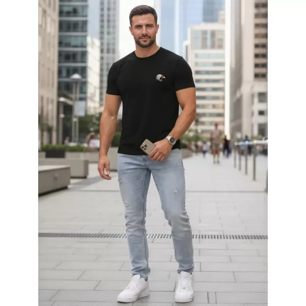  Tricou pentru bărbați DSTREET NX0148R-BK NEGRU 