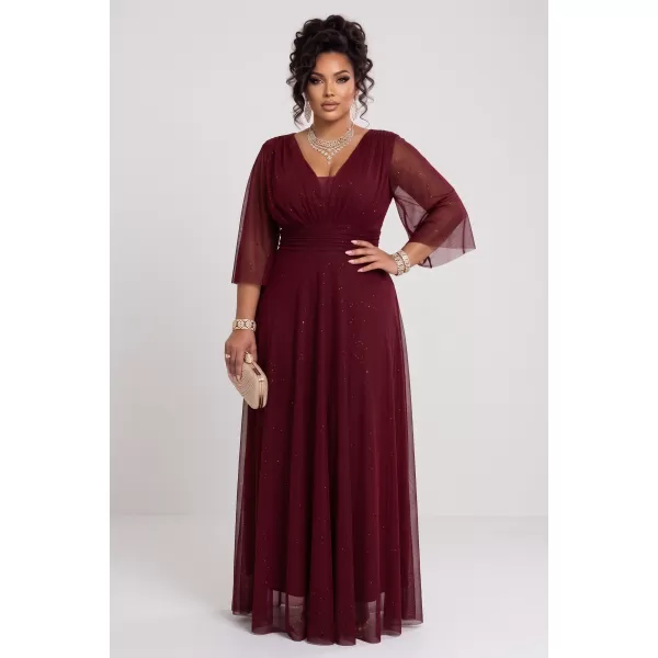  Rochie de femei NUMOCO 654-6 CLARET 