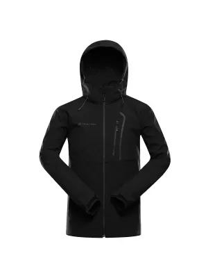 Jachetă softshell pentru bărbați ALPINE PRO GEDER NEGRU