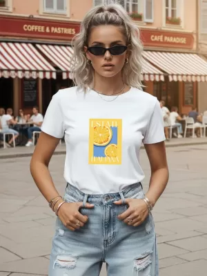 Tricou pentru femei DSTREET NX8026RY-WH ALB