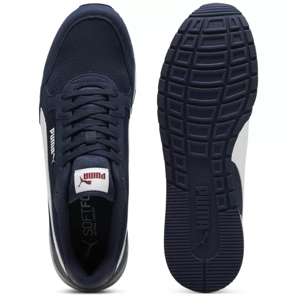  Cizme PUMA ST RUNNER V4 MESH 39966602 CLUB NAVY/ CLUB NAVY/PUMA WHITE/TEAM REGAL RED/PLATINUM GREY 