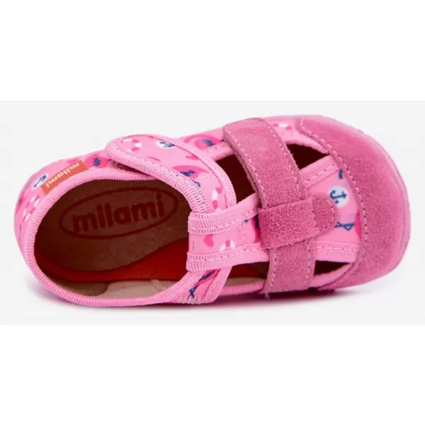  Papuci copii MILAMI 118/BR-79 ROZ 