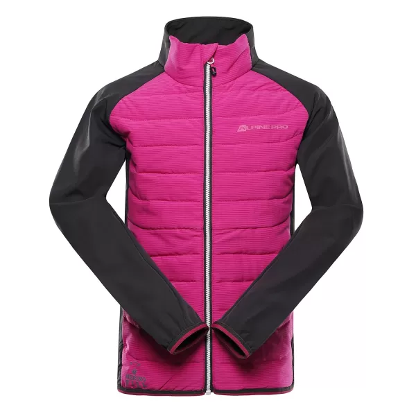  Jacheta pentru copii ALPINE PRO GERLO ROȘU FUCSIA 
