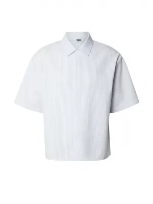Cămașă pentru bărbați URBAN CLASSICS TB8417-22394 CONGELA ALBASTRU/ALB