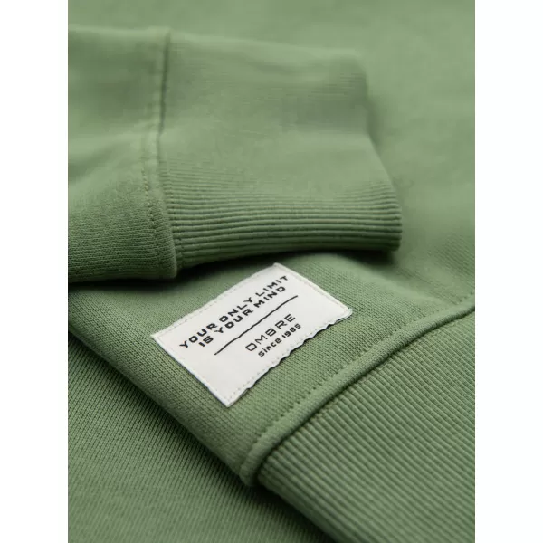  Hanorac pentru bărbați OMBRE OM-SSBN-0271 VERDE 