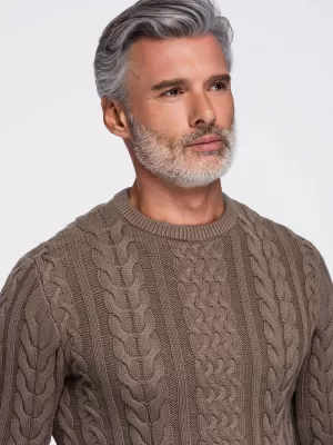 Pulover pentru bărbați OMBRE OM-SWSW-0191 MARO