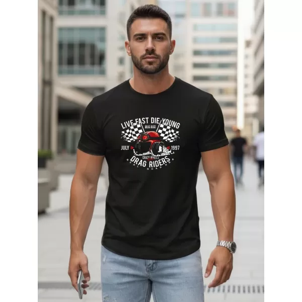  Tricou pentru bărbați DSTREET NX5087R-BK NEGRU 