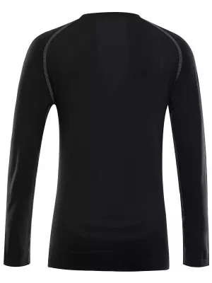 Tricou funcțional pentru copii ALPINE PRO AMBOSO NEGRU