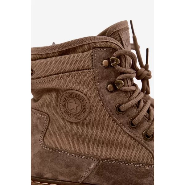  Botine pentru bărbați BIG STAR SHOES UU174253 BEJ 