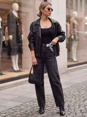Pantaloni de dama DSTREET UY3131 NEGRU