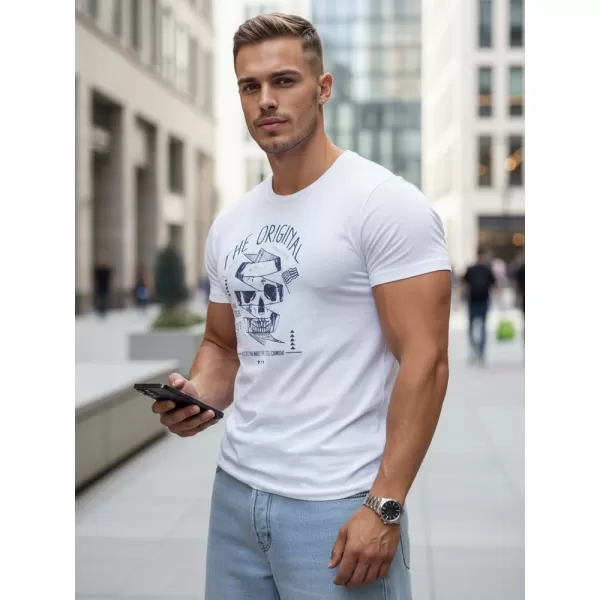  Tricou pentru bărbați DSTREET RX5379 ALB 