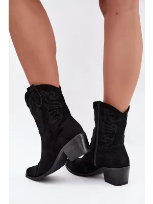 Botine de dama BOTO 6508 NEGRU