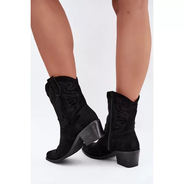  Botine de dama BOTO 6508 NEGRU 