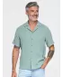 Cămașă pentru bărbați OMBRE OM-SHSS-0223 VERDE PASTEL