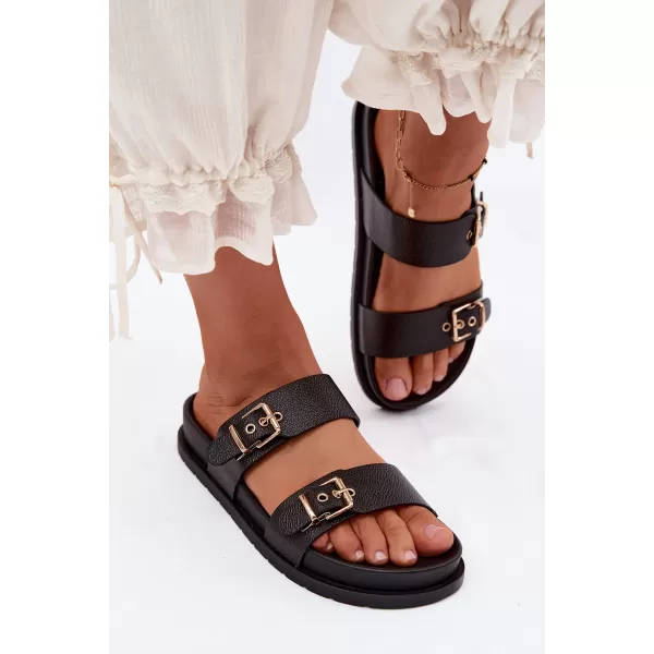  Papuci de damă BOTO LS-873-01 NEGRU 