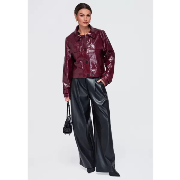  Geaca de dama OMBRE OW-JAFL-0145 BURGUNDIA 