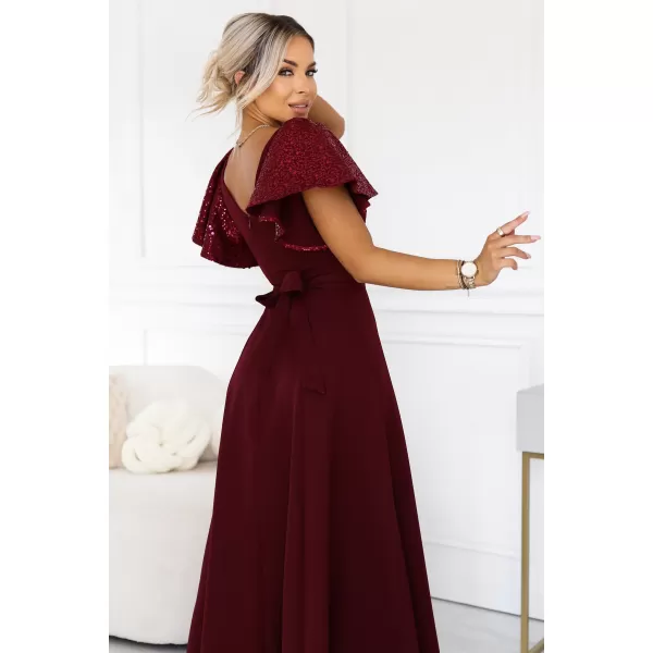  Rochie NUMOCO 694-3 CLARET 