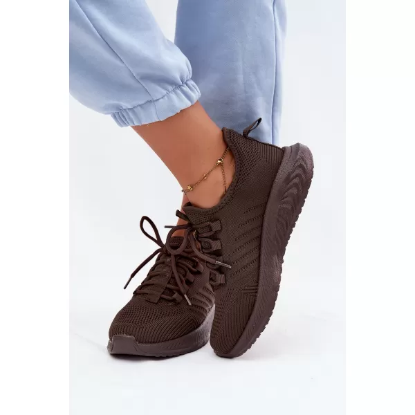  Adidași de damă BIG STAR SHOES UU274055 MARO/BEJ 