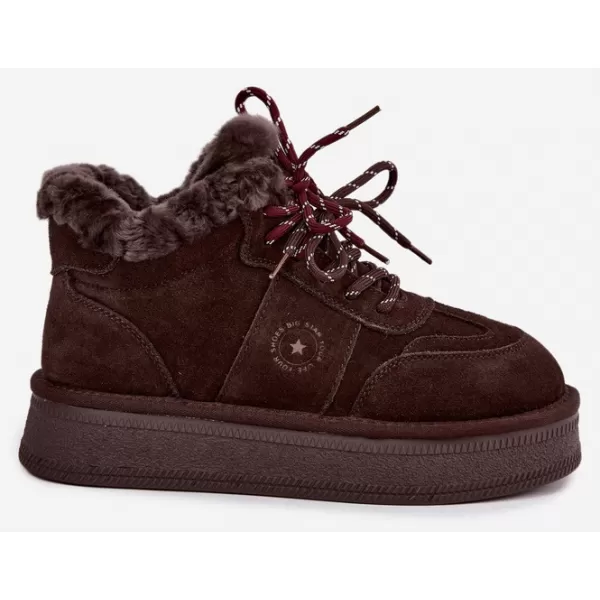  Oameni de zăpadă pentru femei BIG STAR SHOES UU274312 CIOCOLATĂ 