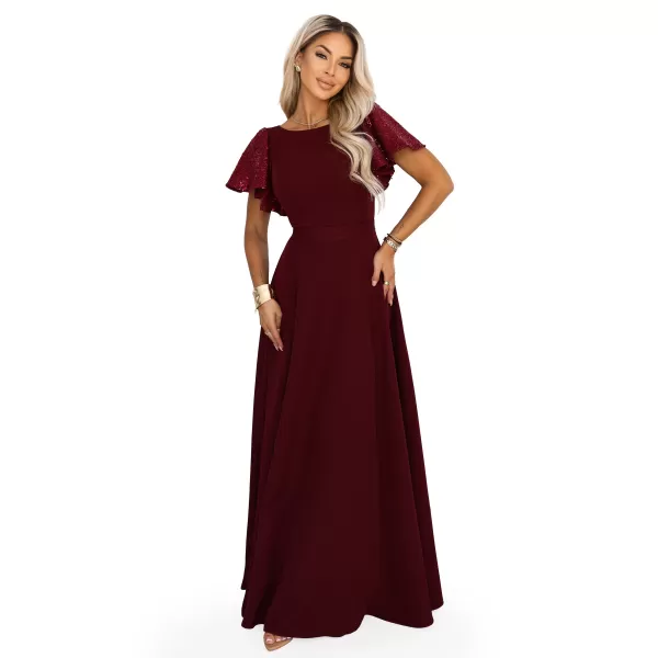  Rochie NUMOCO 694-3 CLARET 