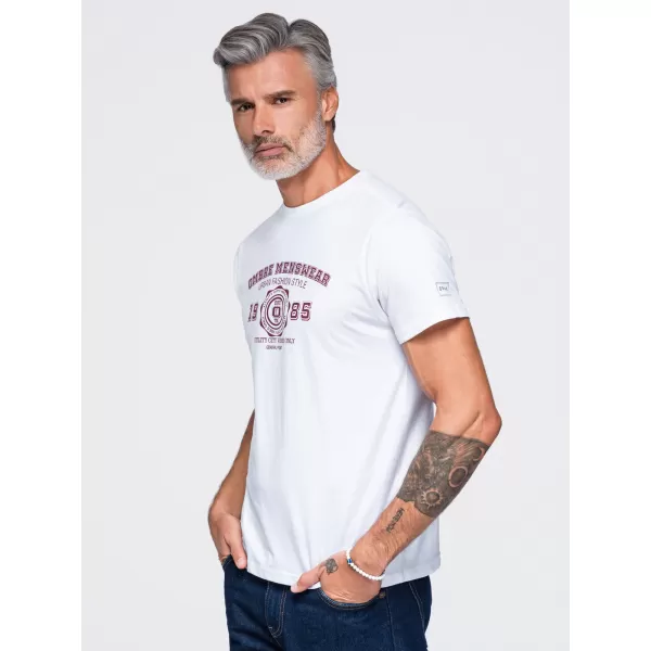  Tricou pentru bărbați OMBRE OM-TSPT-0297 ALB 