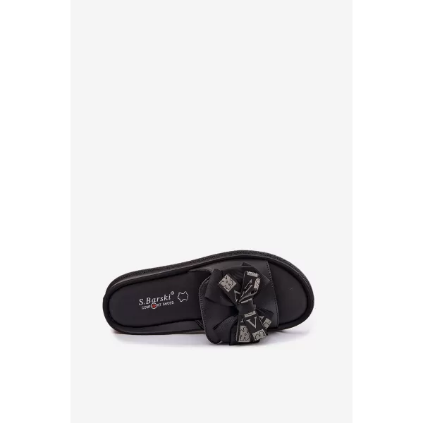  Papuci de damă S.BARSKI KV61-6061 NEGRU 