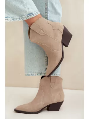 Botine de dama BOTO 6338 BEJ