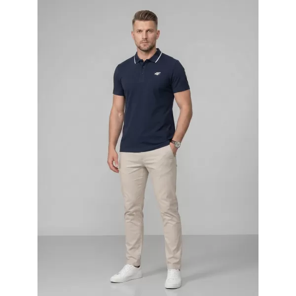  Tricou pentru bărbați cu guler 4F WMM00TPTSM0773 OBICEIURI 