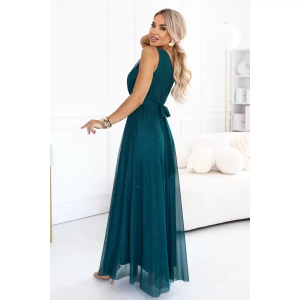  Rochie de femei NUMOCO 656-4 VERDE STICLA 