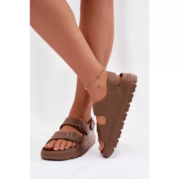  Sandale de dama BIG STAR SHOES TT274A035 MARO/BEJ 