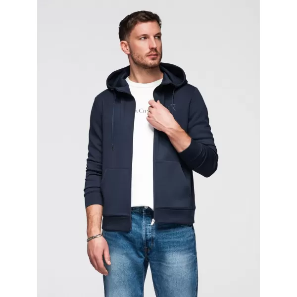  Hanorac pentru bărbați OMBRE OM-SZBC-0196 ALBASTRU MARIN 