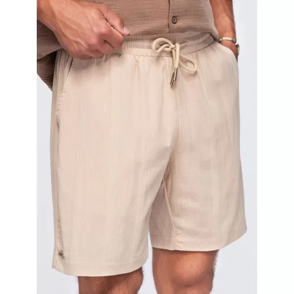  Pantaloni scurți pentru bărbați OMBRE OM-SRCS-0209 MARO DESCHIS 