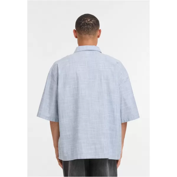  Cămașă pentru bărbați URBAN CLASSICS TB7562 ALBASTRU DESCHIS/ALB 
