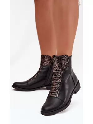 Botine de dama BOTO ASA62-16 NEGRU/MODEL