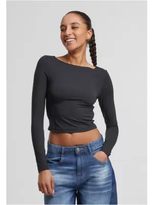 Tricou de damă URBAN CLASSICS TB7721 NEGRU