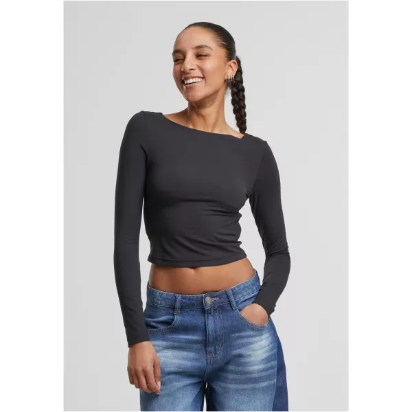  Tricou de damă URBAN CLASSICS TB7721 NEGRU 