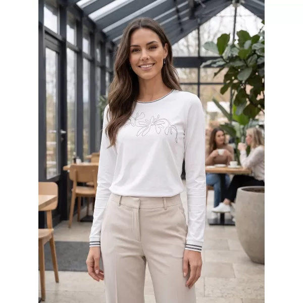  Tricou de damă KIXMI ADINA ALB 