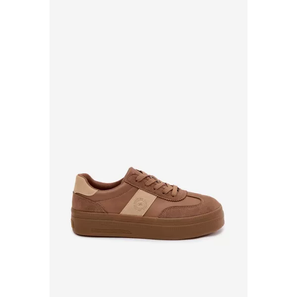  Adidași de damă BIG STAR SHOES UU274015 MARO/BEJ 