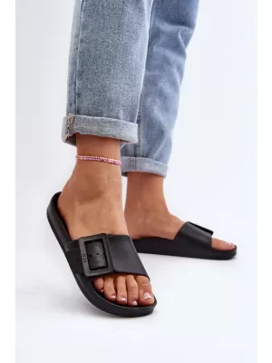Papuci de damă BIG STAR SHOES FF274A389 NEGRU