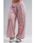 Pantaloni de trening largi cu imprimeu leopard NEBBIA PRIMAL 865 LEOPARD ROZ